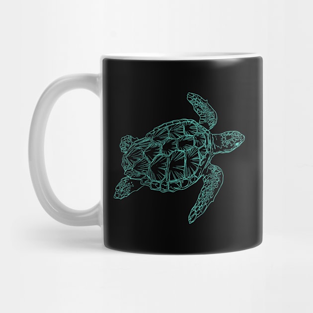 Aquamarine Turtle Sea Beach Summer Animals Love Cute Funny Gift Sarcastic Happy Fun Witty by EpsilonEridani